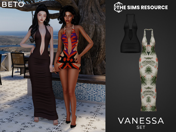 Alpha Vanessa Set by Beto_ae0 - The Sims 4 Custom Content