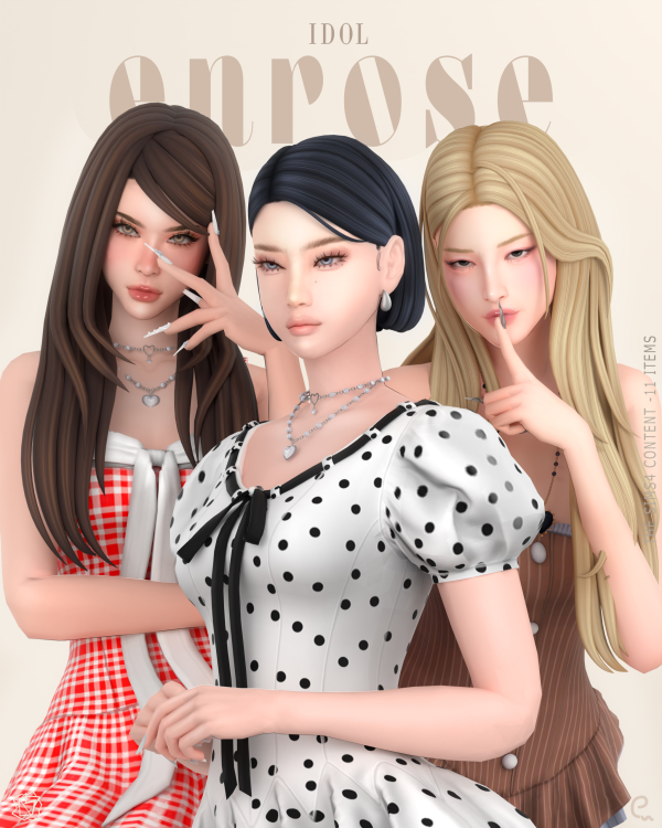 Maxis Match ENROSE Idol Edition by simsfinds - The Sims 4 Custom Content