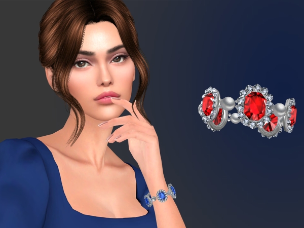 Alpha Queens courtier bracelet - The Sims 4 Custom Content