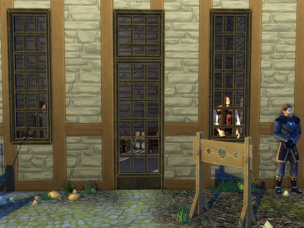 Alpha Animated Fantasy Kingdom Stocks Prison - The Sims 4 Custom Content