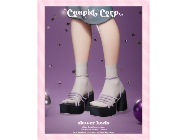 Alpha cuupid corp slower heels - The Sims 4 Custom Content