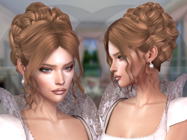 Alpha Victoire Hairstyle - The Sims 4 Custom Content