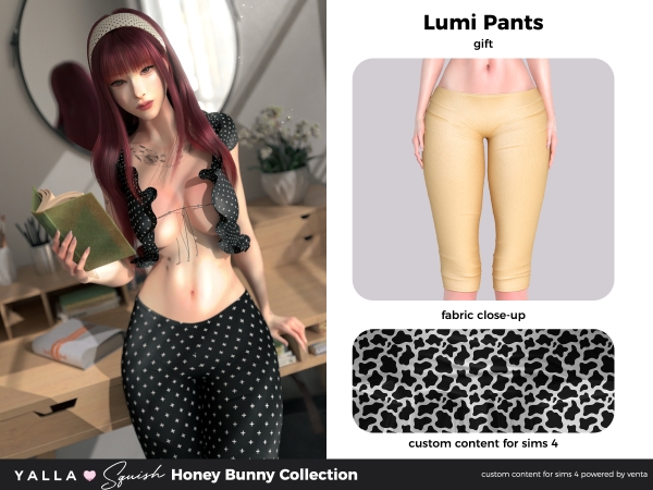 Alpha YALLA Lumi Pants - The Sims 4 Custom Content