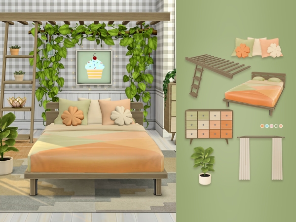 Alpha Eden Bedroom - The Sims 4 Custom Content