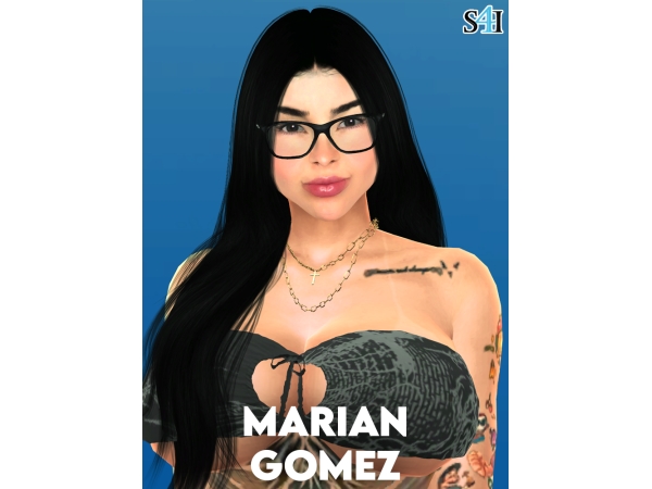 Alpha Sims 4 CAS Marian Gomez - The Sims 4 Custom Content