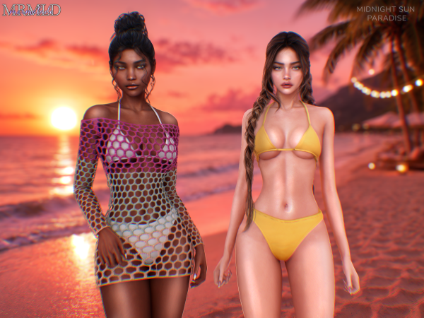 Alpha Midnight Sun Paradise Collection - The Sims 4 Custom Content