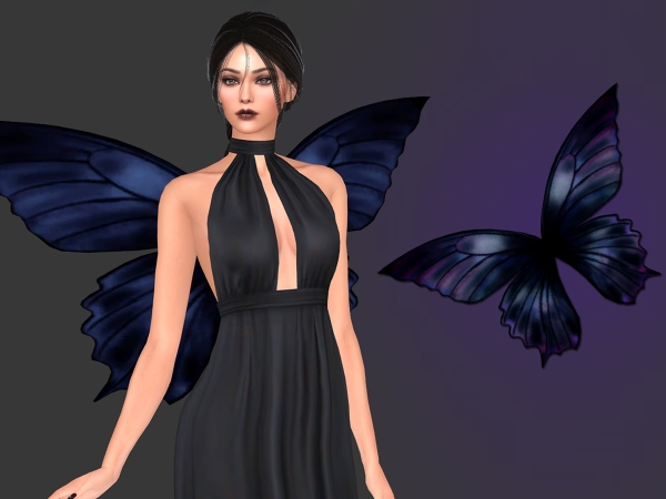 Alpha Lillith dark wings - The Sims 4 Custom Content