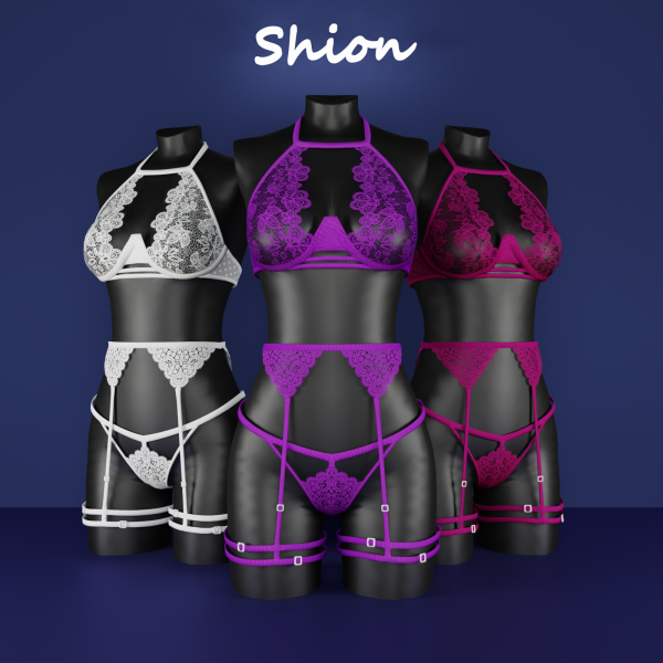 Alpha Shion Faya Lace Desire Set by shion_sims - The Sims 4 Custom Content