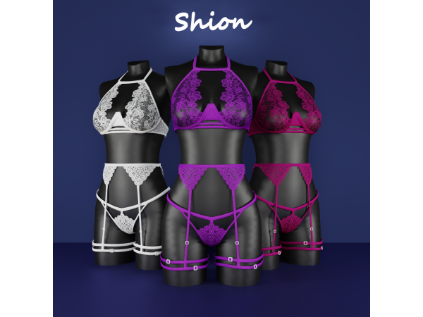 Alpha Shion Faya Lace Desire Set - The Sims 4 Custom Content