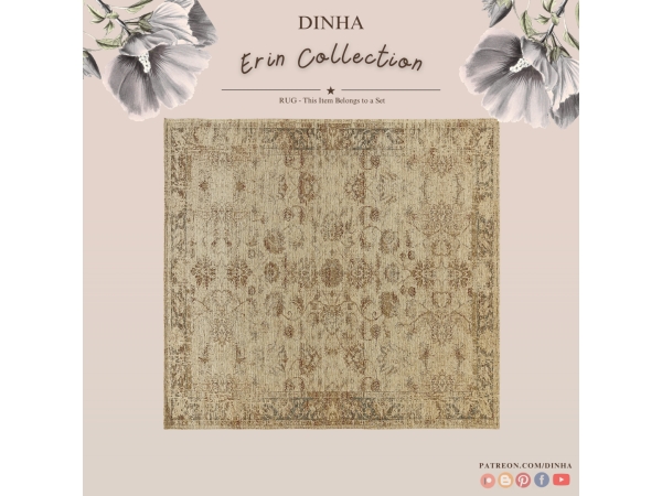 Alpha Erin Collection (Rug) - The Sims 4 Custom Content