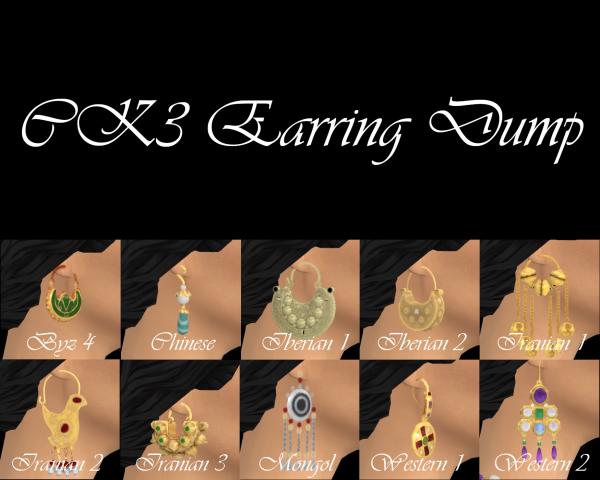 Maxis Match CK3 Earring Dump by sulsulzukohere - The Sims 4 Custom Content