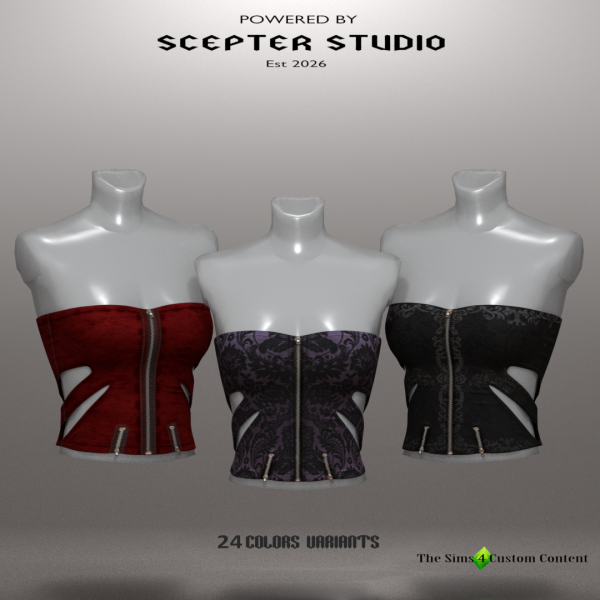 Alpha Lorelai Corset by scepterstudio - The Sims 4 Custom Content