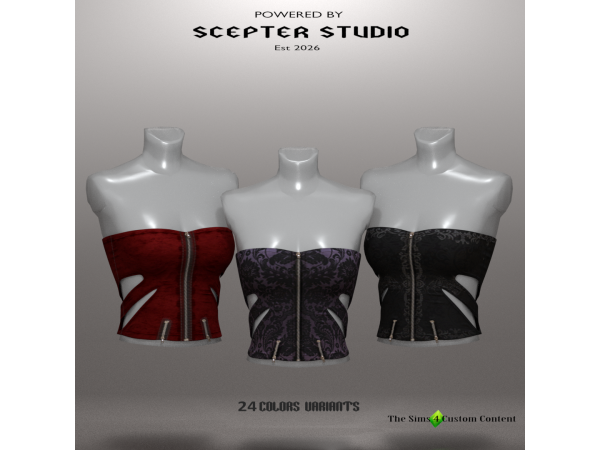 Alpha Lorelai Corset by Scepter - The Sims 4 Custom Content