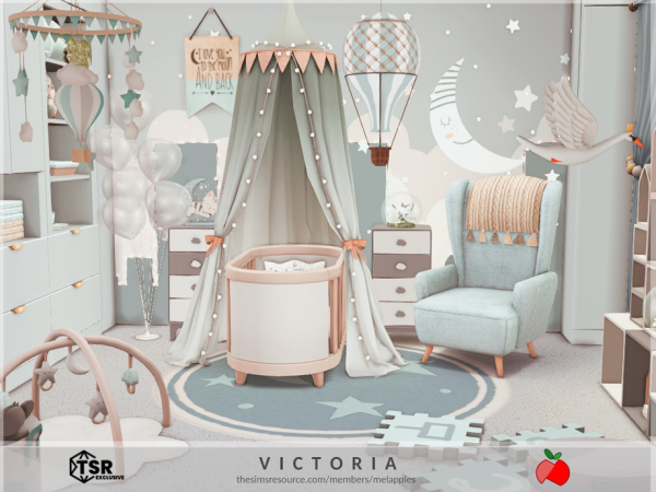 Mix Victoria nursery - The Sims 4 Custom Content