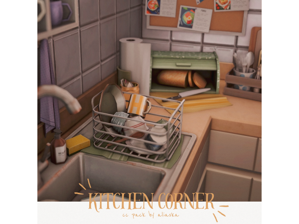 Maxis Match Kitchen Corner by aliaskats4 - The Sims 4 Custom Content