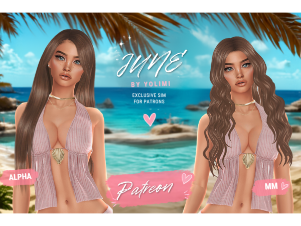 Mix June Alpha MM Versions by Yolimi - The Sims 4 Custom Content
