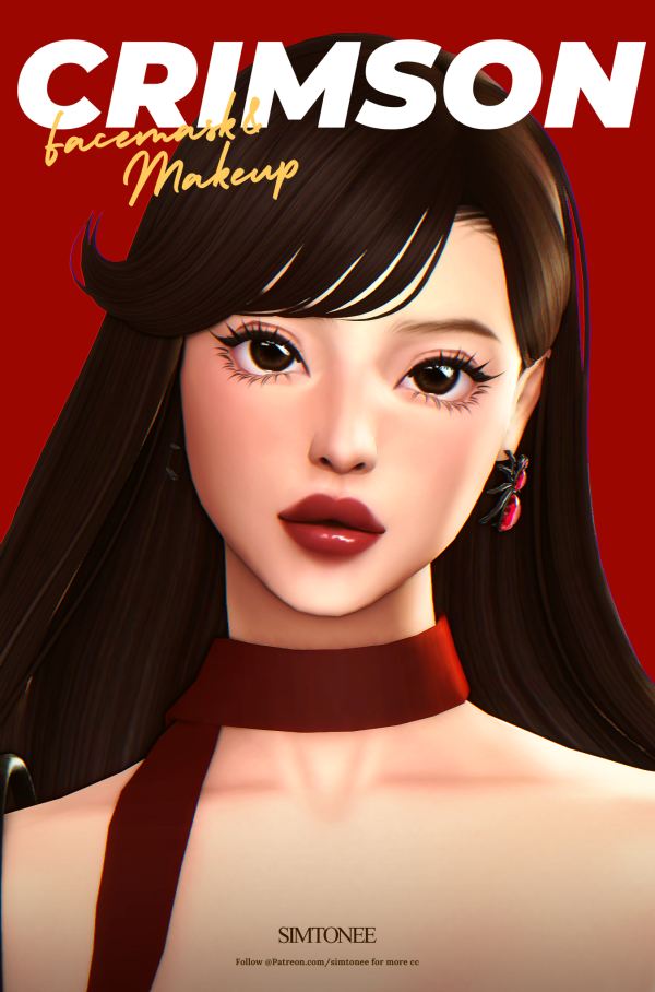 Maxis Match CRIMSON PACK SKINMAKEUP by simsfinds - The Sims 4 Custom Content