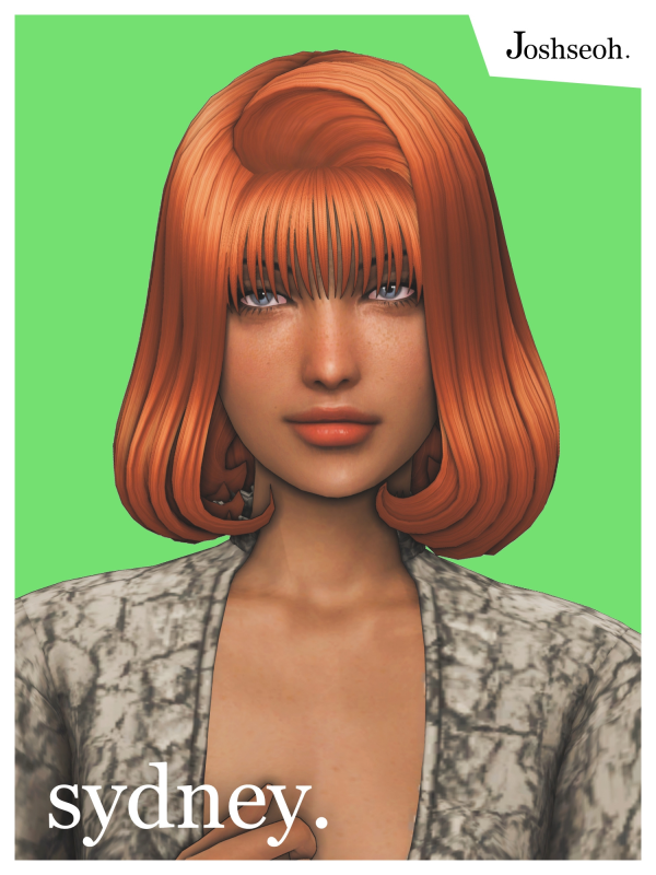 Maxis Match Sydney Hair by simsfinds - The Sims 4 Custom Content