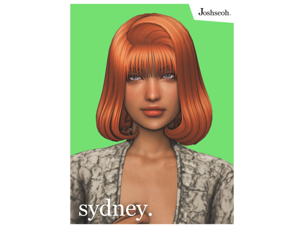 Maxis Match Sydney Hair by jo_se_oh - The Sims 4 Custom Content
