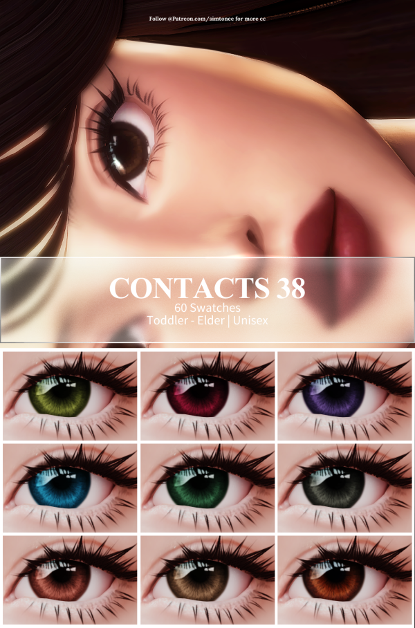 Alpha CONTACTS 38 by simsfinds - The Sims 4 Custom Content