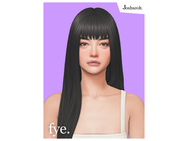 Maxis Match Fye Hair by jo_se_oh - The Sims 4 Custom Content
