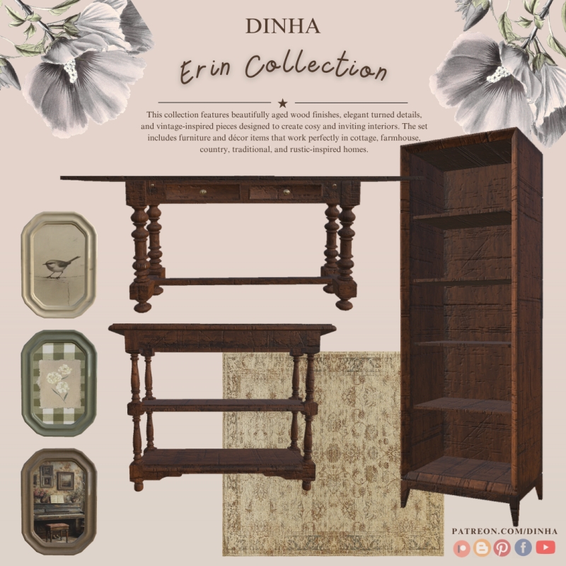 Alpha Erin Collection by dinhagamer - The Sims 4 Custom Content