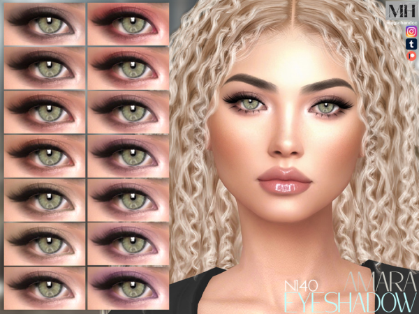 Alpha Amara Eyeshadow - The Sims 4 Custom Content