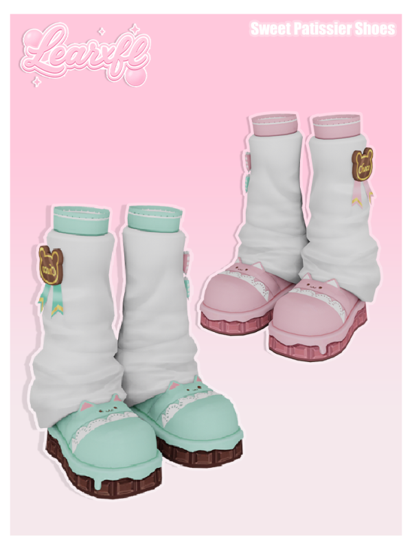 Mix 2 Shoes Sweet Pâtissier Shoes by simsfinds - The Sims 4 Custom Content