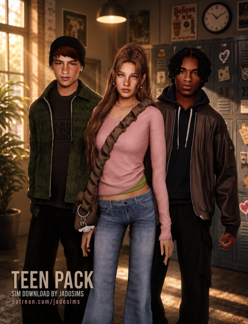 Alpha Teen Pack (Sim Download) by shopwithflynnn - The Sims 4 Custom Content