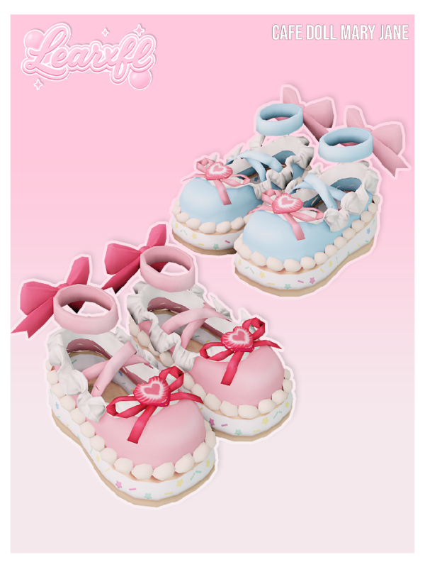 Mix 1 Shoes Cafe Doll Mary Jane by simsfinds - The Sims 4 Custom Content