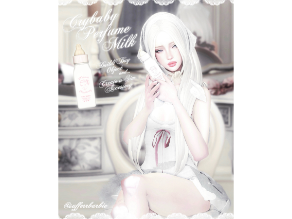 Maxis Match Crybaby Perfume Milk BuildBuy Object CAS Accessory by sufferrbarbie - The Sims 4 Custom Content