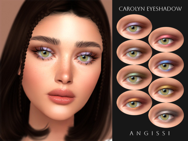 Alpha Carolyn Eyeshadow by ANGISSI - The Sims 4 Custom Content