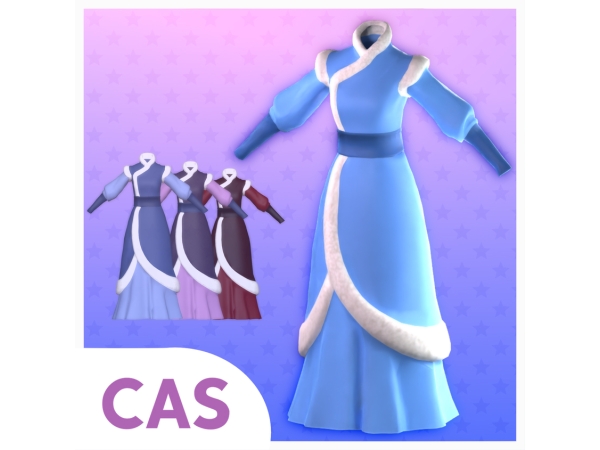 Maxis Match Northern Yue Moon Dress CAS for - The Sims 4 Custom Content