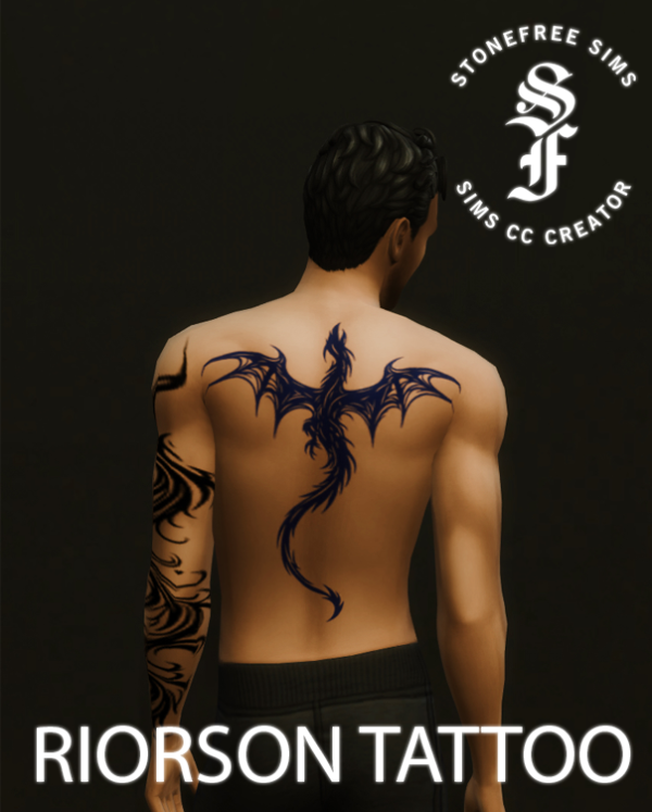 Mix [Stonefree Sims] Riorson Tattoo by simsfinds - The Sims 4 Custom Content