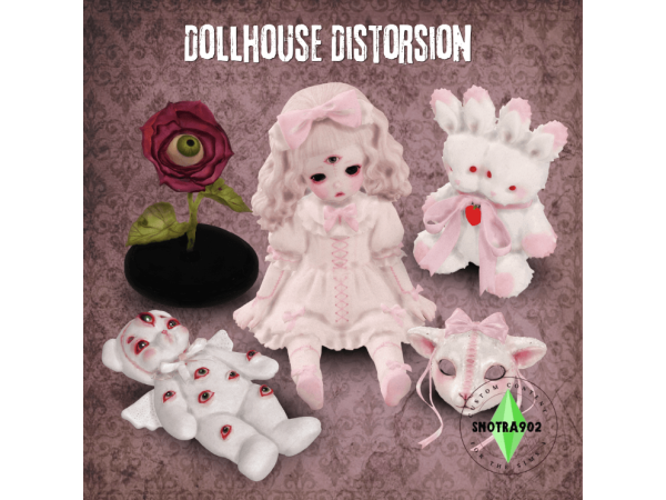 Mix Dollhouse Distorsion by Snotra902 - The Sims 4 Custom Content
