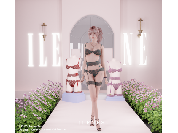 Alpha ILN Natsuki Lingerie - The Sims 4 Custom Content