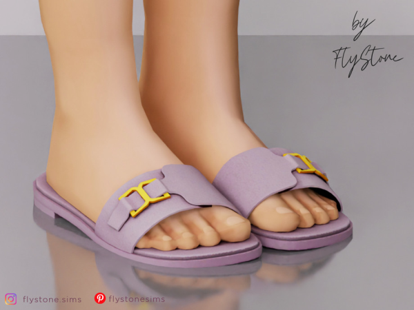 Mix Child Sandals With A Decorative Buckle by FlyStone - The Sims 4 Custom Content