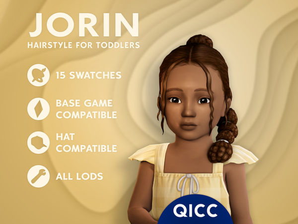 Maxis Match Jorin Hair - The Sims 4 Custom Content