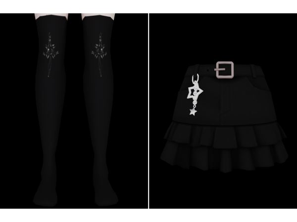 Maxis Match 16 Collection NMIXX Stick Out by Learxfl - The Sims 4 Custom Content