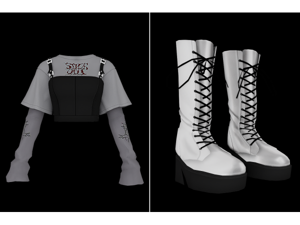 Maxis Match 16 Collection NMIXX Stick Out by Learxfl - The Sims 4 Custom Content