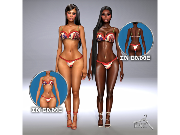 Alpha DIOR VINTAGE LINGERIE by Baddiexsimmer - The Sims 4 Custom Content