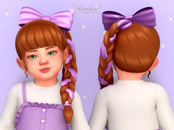 Maxis Match Luiza's Hair 2 in 1 Ribbon Bow - The Sims 4 Custom Content