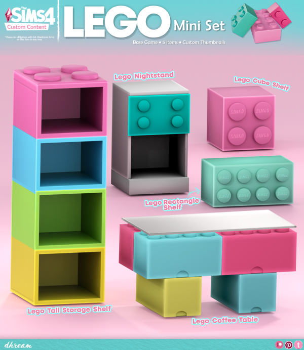 Maxis Match Lego Mini Set by simsfinds - The Sims 4 Custom Content