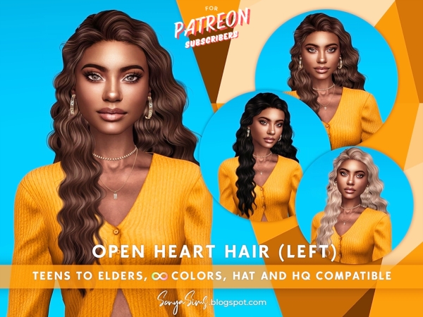 Alpha Open Heart (LEFT) - The Sims 4 Custom Content