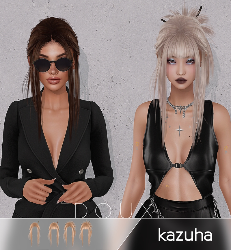 Alpha DOUX Kazuha Hairstyle by douxhair - The Sims 4 Custom Content