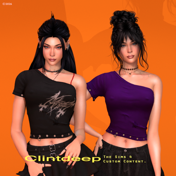 Alpha Clintdeep Zavelle Y2k Outfit by clintdeep - The Sims 4 Custom Content