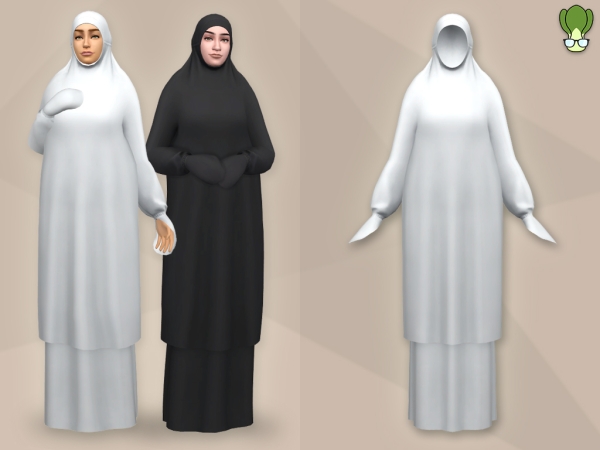 Maxis Match Modest Wear Prayer Hijab - The Sims 4 Custom Content