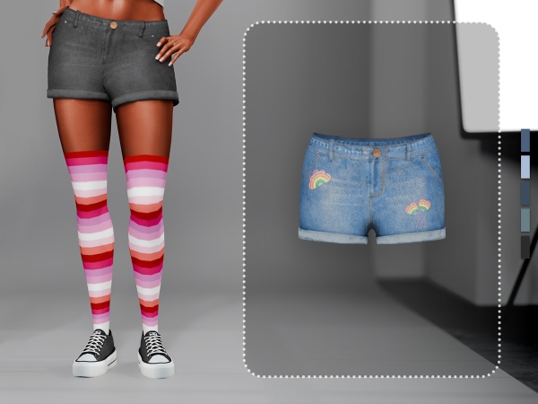 Pride Set - Denim Shorts