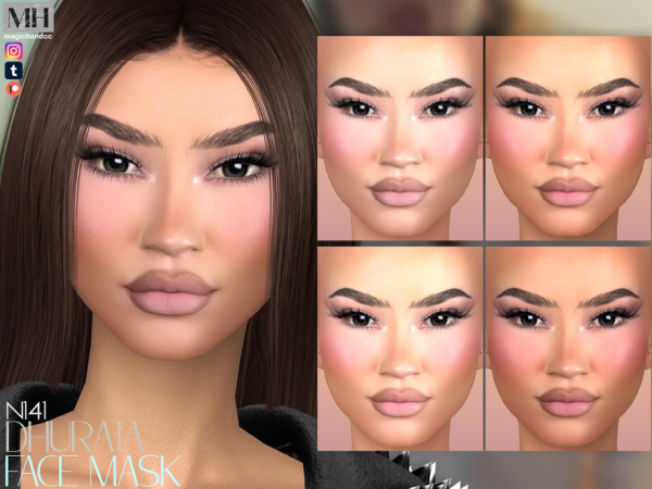 Alpha Dhurata Face Mask - The Sims 4 Custom Content