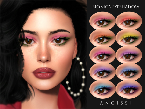 Alpha Monica Eyeshadow by ANGISSI - The Sims 4 Custom Content